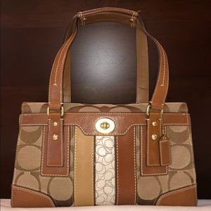 Coach - Vintage Hampton Stripe Satchel